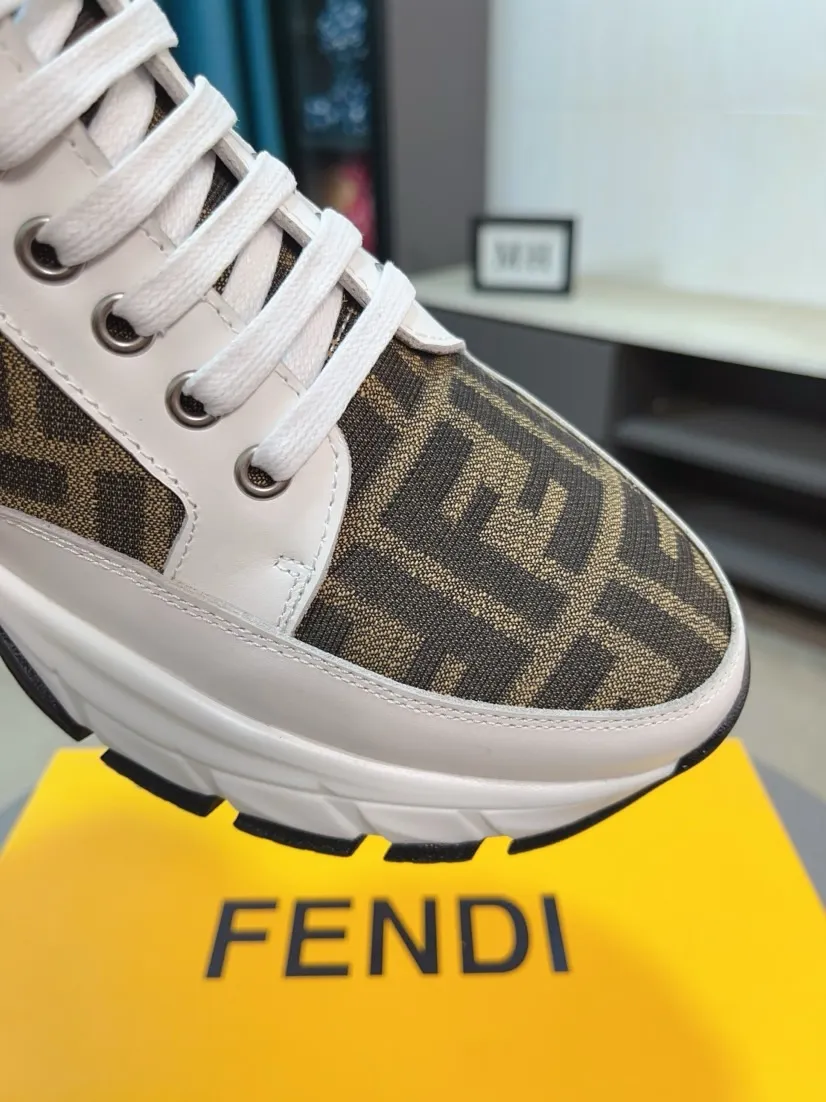 Men's shoes 💰458🌹🌹【fendi Fendi】: 🔝High-end brand of men's shoes: high-top series: official website 1:1 latest masterpiece: the upper is made of brand fabric with imported cowhide technology, ➕🐑made in sheepskin👍, making walking more convenient and comfortable, a stunning work, compared with the official quality, the beautiful 1:1 replica [color]! Create a fashionable personality to set off your uniqueness! A must-have for trendy men! 🔥Size: 38-44.